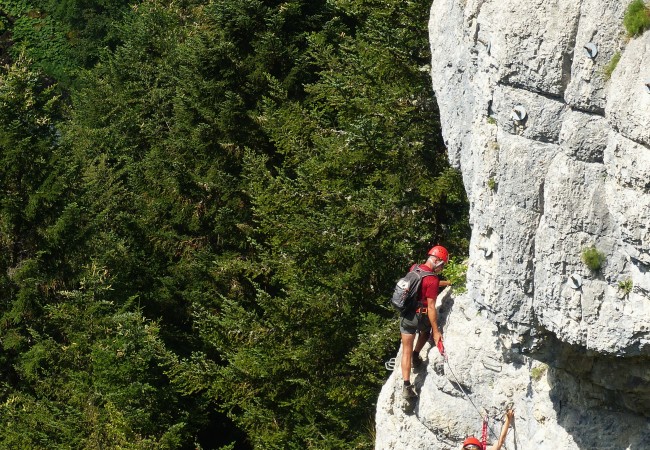 via ferrata dans le Doubs